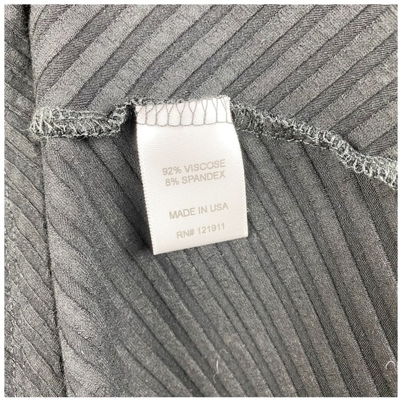 LNA Black‎ Ribbed Asymmetric Ruched Dress Size Small - Picture 9 of 10